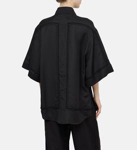 Lace-detail Short-sleeve Shirt