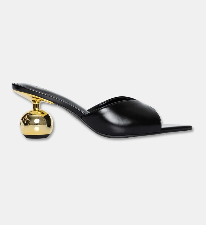 JW PEI Sphere-heel Open-toe Mules, Black, Eu-41, Packshot View