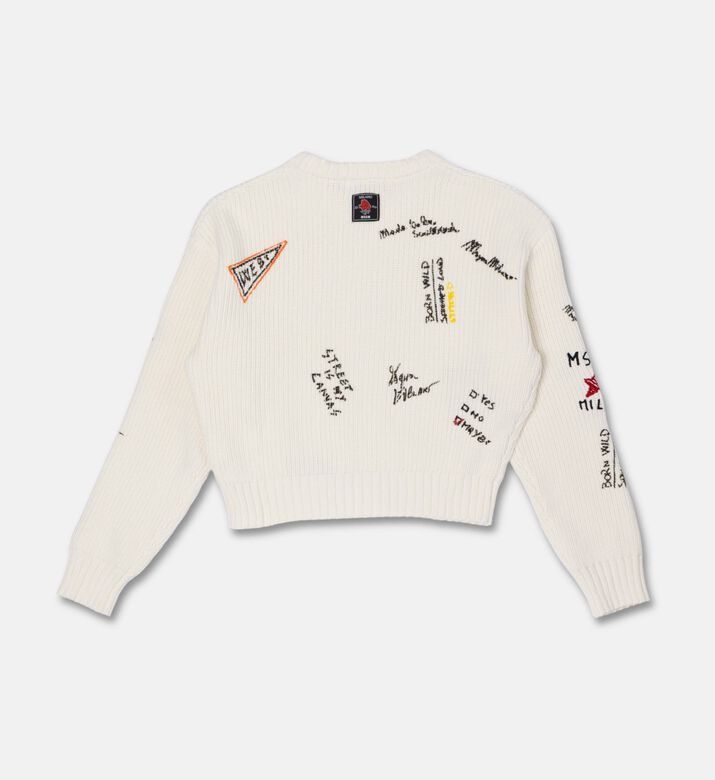 MSGM Graffiti Logo Knit Sweater, Packshot View