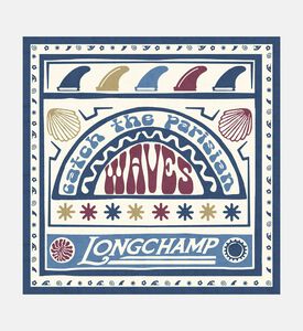 Longchamp Scarf Autres Lignes50x50, Burgundy, Packshot View