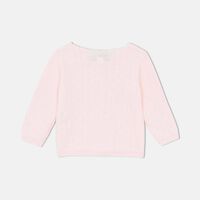 Logo-label Openwork Cardigan