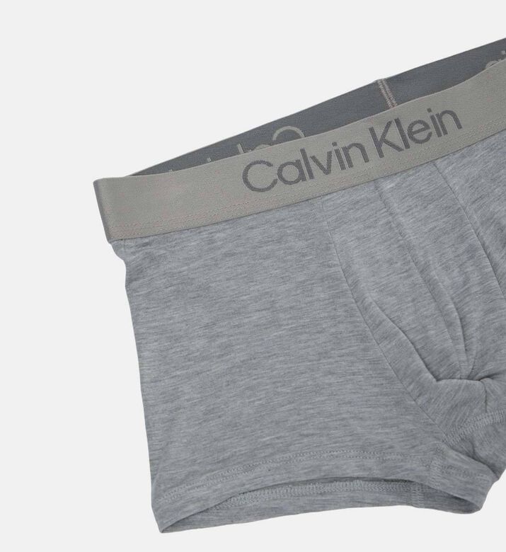 Calvin Klein Classic Logo-print 3-pack Trunks, Black, L, Packshot View