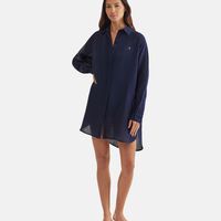 Linen Blend Beach Shirt