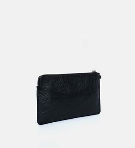Zadig et Voltaire Leather Metallic Accents Clutch, Packshot View