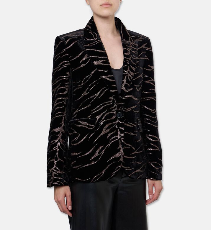 Zadig et Voltaire Embellished Single-button Blazer, Model View