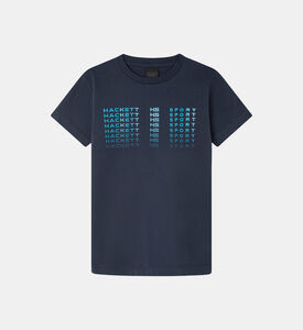 Cotton Logo Fade Crewneck T-shirt