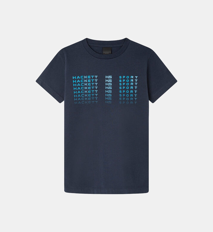 Cotton Logo Fade Crewneck T-shirt