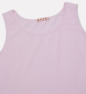 Marni Logo-embroidered Tank Top, Pink, 8y, Packshot View