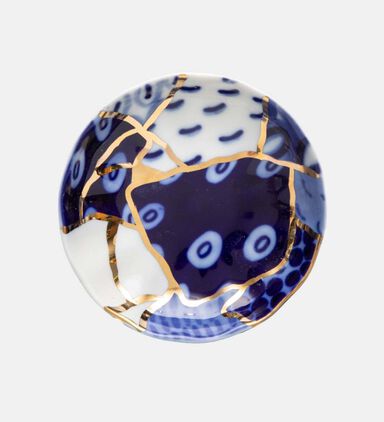 Baikal Gold Striped Jam Saucer - 9.8 Cm