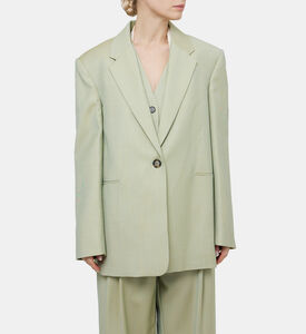 Jacquard Wool Single-breasted Blazer Jacquard Wool Single-breasted Blazer
