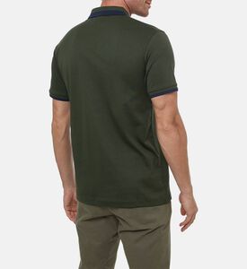 Hackett London Button Placket Short-sleeve Polo Shirt, Khaki, Xl, Model View