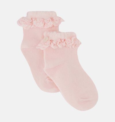 Ruffled Trims Socks