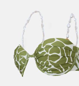 قطعة بيكيني علوية مطبوعة