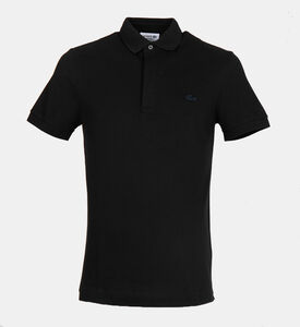 Cotton Ribbed-collar Polo Shirt