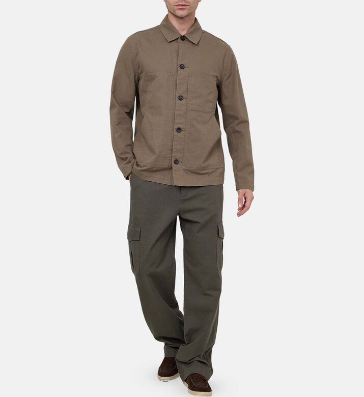 بنطال كارجو غير رسمي واسع الساقين