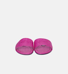 Leather Round-toe Slippers