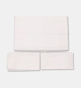 Philipp Plein Cotton Stripe Pattern Bed Set, White, 260x240-cm, Packshot View
