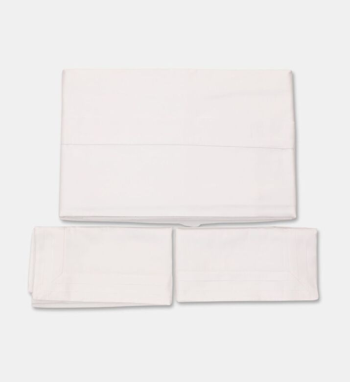 Philipp Plein Cotton Stripe Pattern Bed Set, White, 260x240-cm, Packshot View