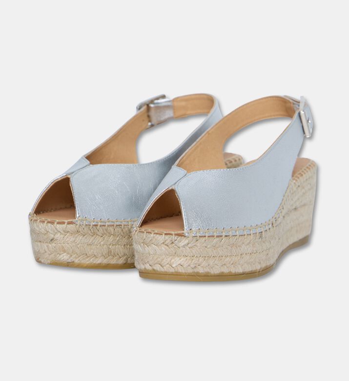 Kanna Shoes Sandal Wedge, Silver, Eu-41, Packshot View