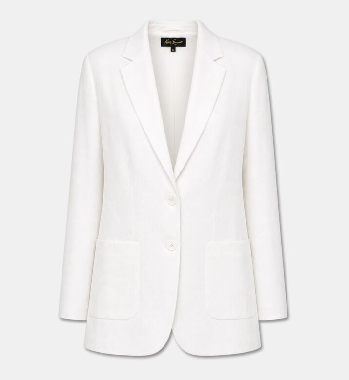 Luisa Spagnoli Button Closure Regular-fit Blazer, Cream, M, Packshot View