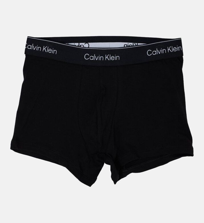 Calvin Klein Cotton Logo-print 3-pack Trunks, Multicolor, S, Packshot View