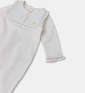 Tartine et Chocolat Ivory Gold Babygrow, Off-white, 18m, Packshot View