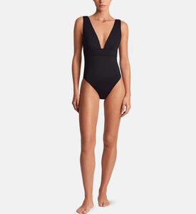 Modern V-neck One-piece Swimsuit