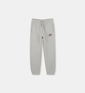 Cotton Casual Embroidered Logo Pants