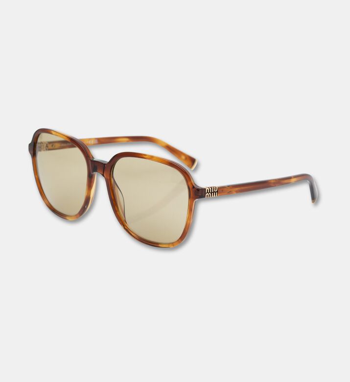 Miu Miu Pillow-shaped Acetate Frame Striped Sunglasses, Packshot View