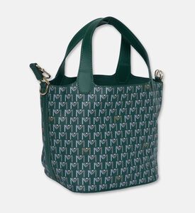 Maya.M Soft Monogram Mini Bucket Tote Bag, Khaki, Packshot View