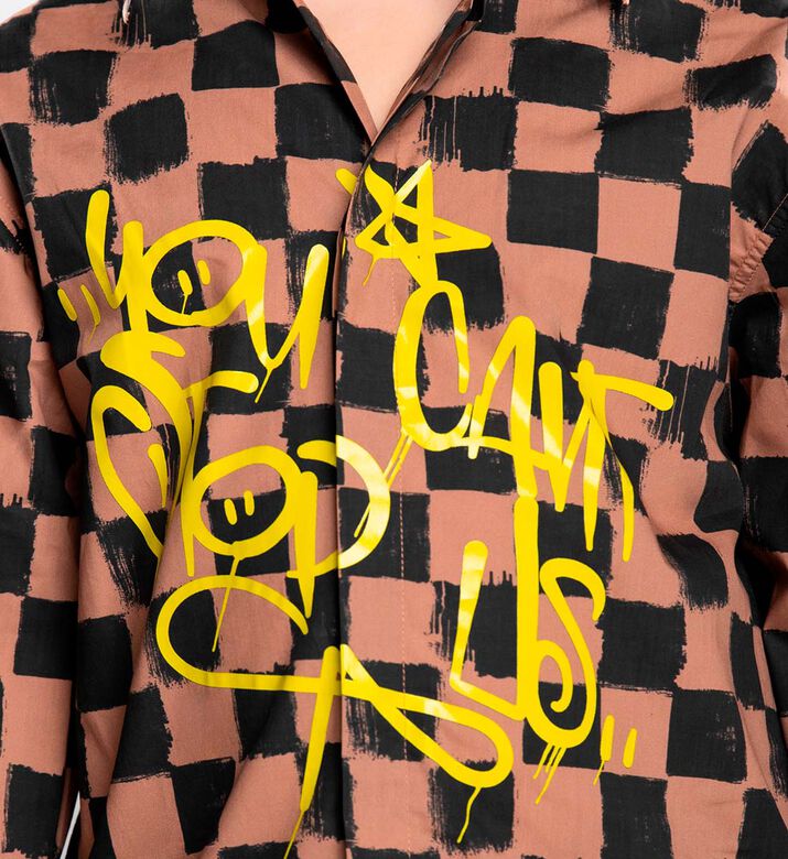 قميص فانكويش تاغ بوبيلين بطبعة على كامله