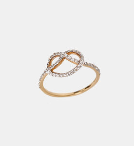 Gold Rhinestones Heart Ring Gold Rhinestones Heart Ring