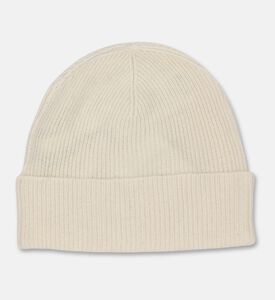Galeries Lafayette Classic Ribbed Knit Hat, Taupe, Packshot View