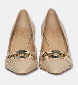 Baldinini Chain-detail Pumps, Beige, Eu-36, Packshot View