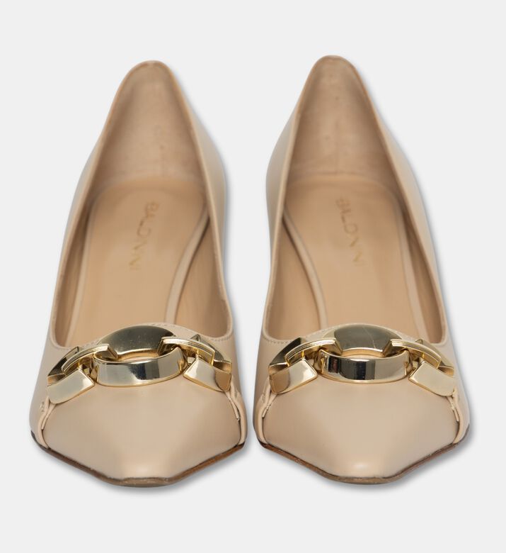 Baldinini Chain-detail Pumps, Beige, Eu-36, Packshot View