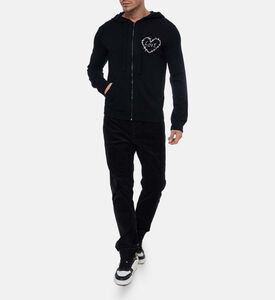 Zadig et Voltaire Heart-print Long-sleeve Jacket, Model View Zadig et Voltaire Heart-print Long-sleeve Jacket, Model View