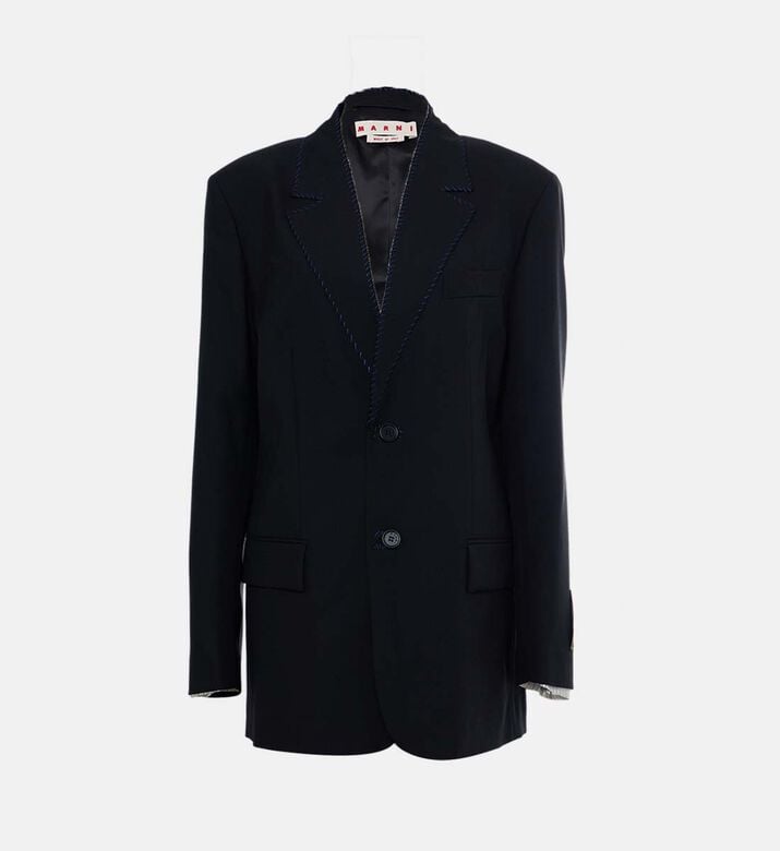Button Closure Long-sleeve Jacket