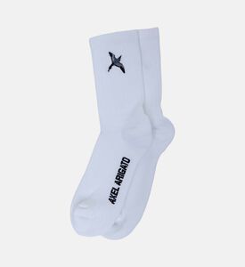 Axel Arigato Embroidered Bird Logo Ribbed Socks, Packshot View