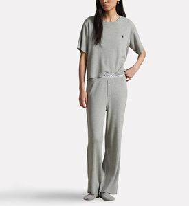 Polo by Ralph Lauren Logo-embroidery Short-sleeve Pajama Set, Model View