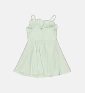 La Mia Bambina Flared Sweetheart Neck Dress, Light-green, 8y, Packshot View