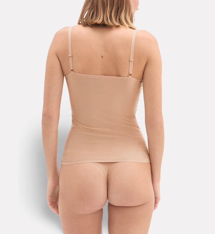 Chantelle Spaghetti Straps Seamless Cami, Nude, Xl-xxl, Model View