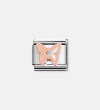 Composable Classic Link Silver Resin Butterfly Charm