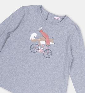 Cotton Biker Fox Long Sleeve T-shirt Cotton Biker Fox Long Sleeve T-shirt