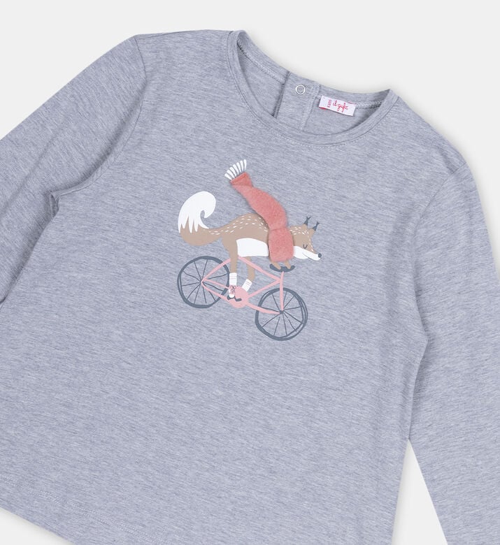 Cotton Biker Fox Long Sleeve T-shirt Cotton Biker Fox Long Sleeve T-shirt