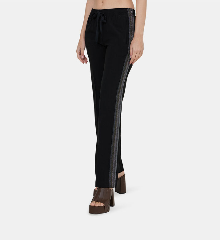 Pomy Glitter Crepe Trousers