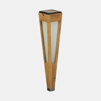 Lanai Teak Wood Torch Solar Lantern