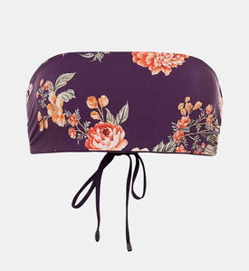 Dark Grape Bandy Bandeau Bikini Top