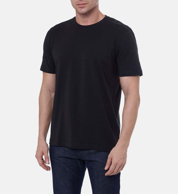 Cotton Short-sleeve Regular-fit T-shirt