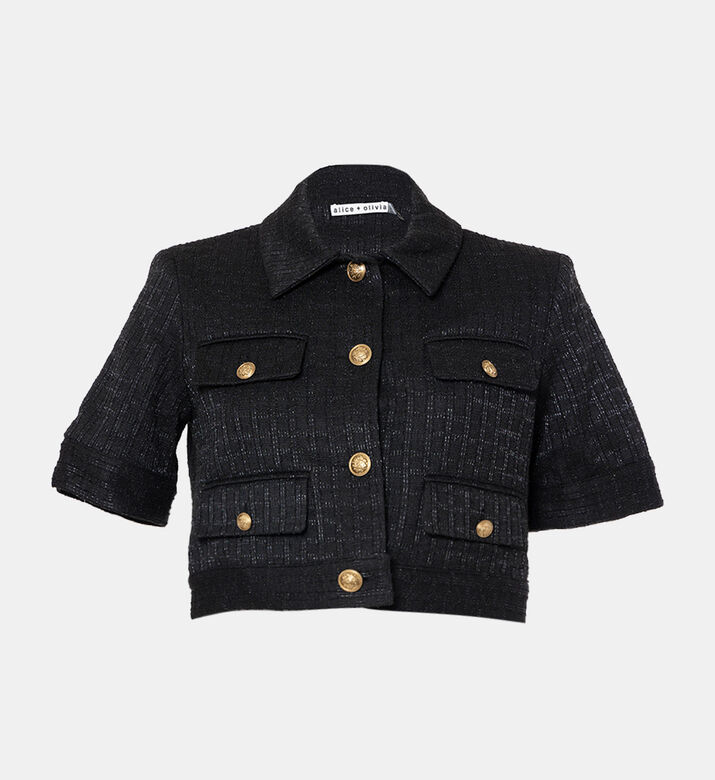 Elle Short-sleeve Patch Pocket Jacket