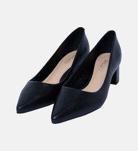 حذاء بكعب منخفض من جلد نابا